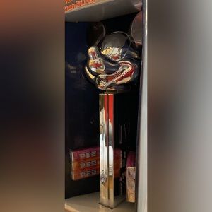 DisneyGiant silver/platinum 100th Anniversary Mickey Mouse pez dispenser n candy